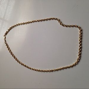 14k gold rope braid chain
